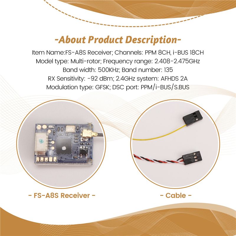 AS96 – voor FS-A8S 2.4G 8-kana - Receiver Sbus 8Ch recensie en prijs
